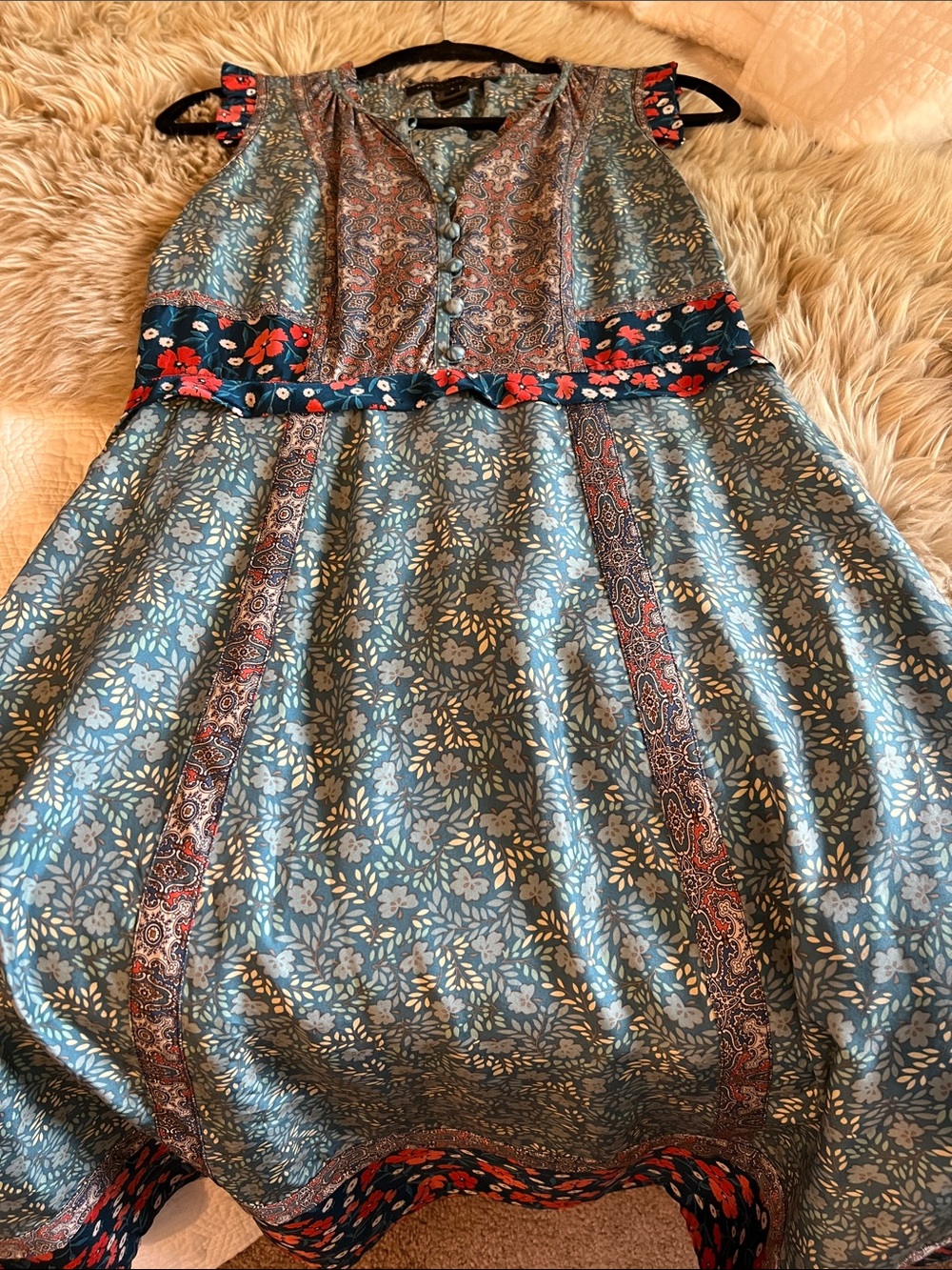 NWOT Marc by Marc Jacobs Silk 2005 Floral Sleeveless Smock Midi Dress - S - Picture 3 of 4